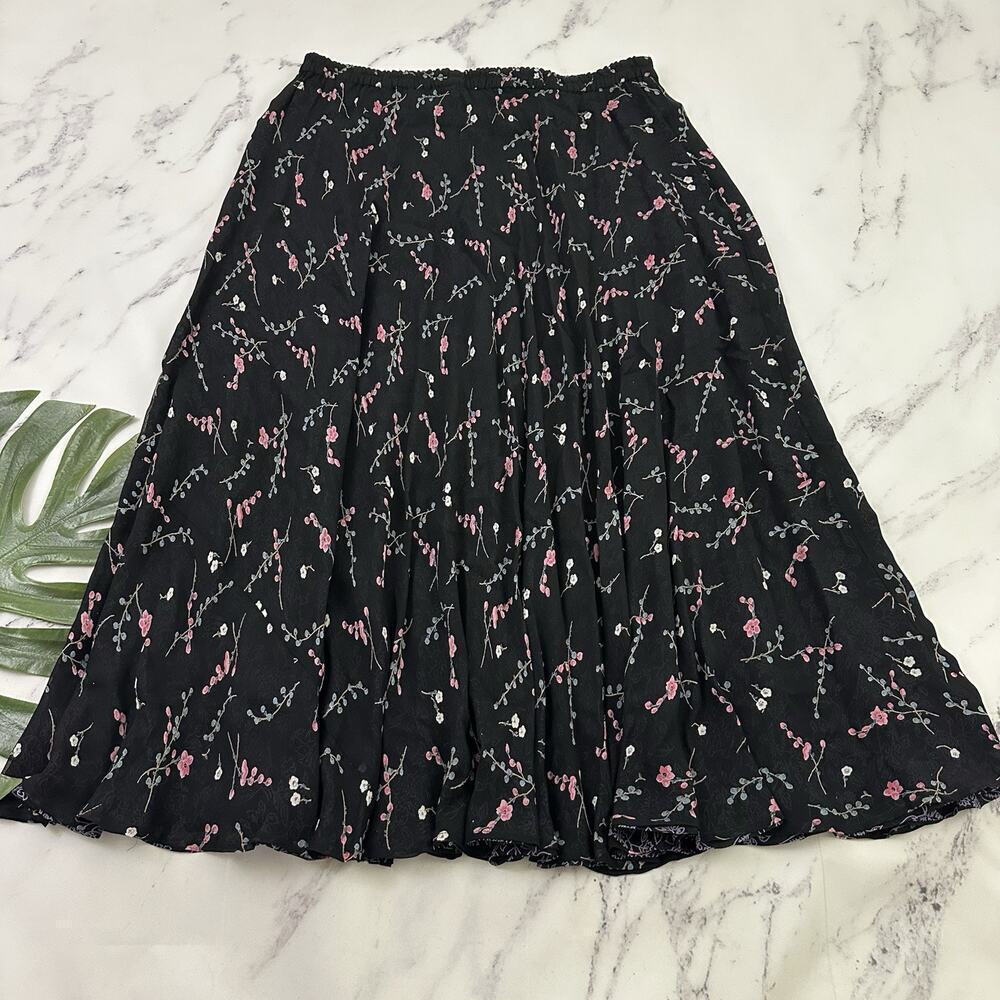 Monterey Bay Womens Vintage Y2k Reversible Slip Skirt Plus Size 1x Purple Black